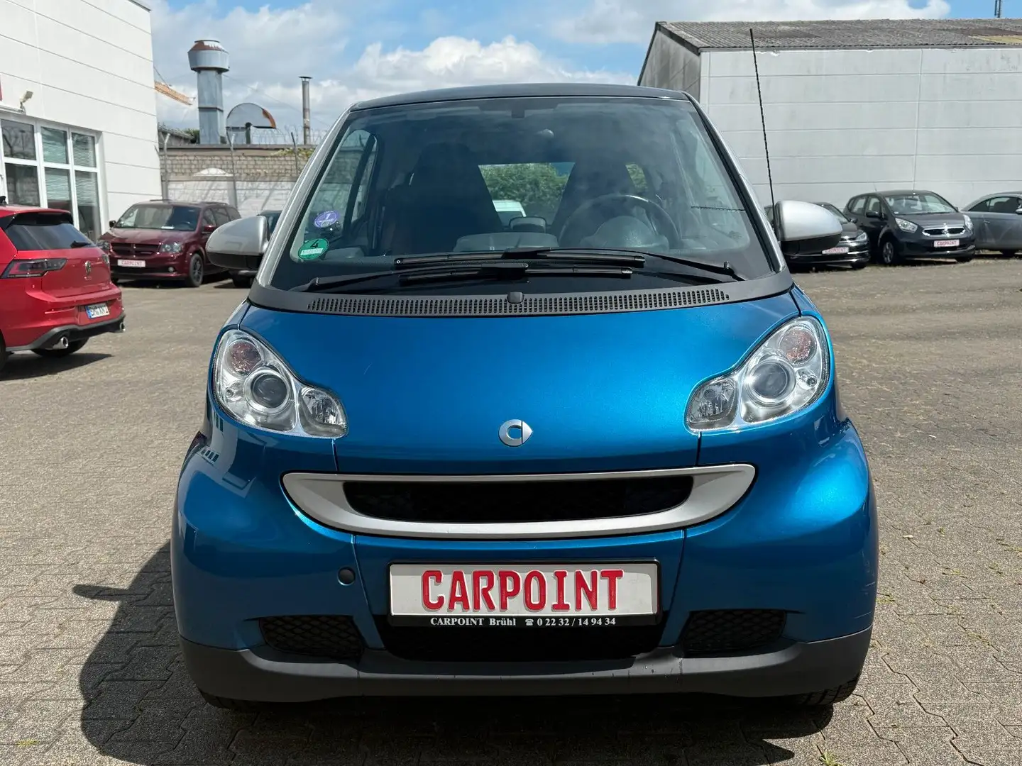 smart forTwo coupe MHD 52kW KLIMA/SEVO/PANO/ALLWETTER Blauw - 2