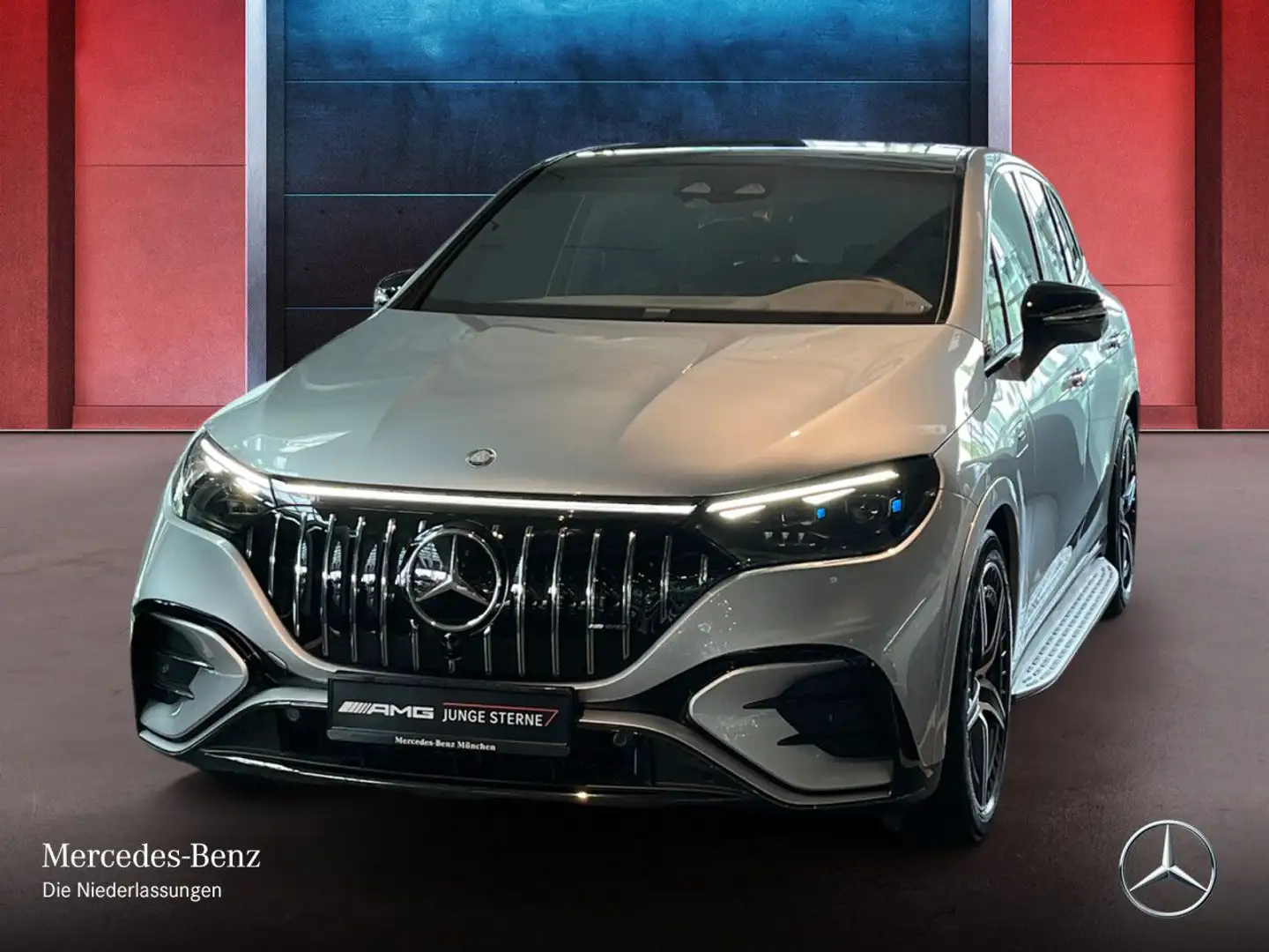 Mercedes-Benz EQE 53 4M NIGHT+PANO+360+AHK+BURMESTER+SITZKLIMA Argent - 2