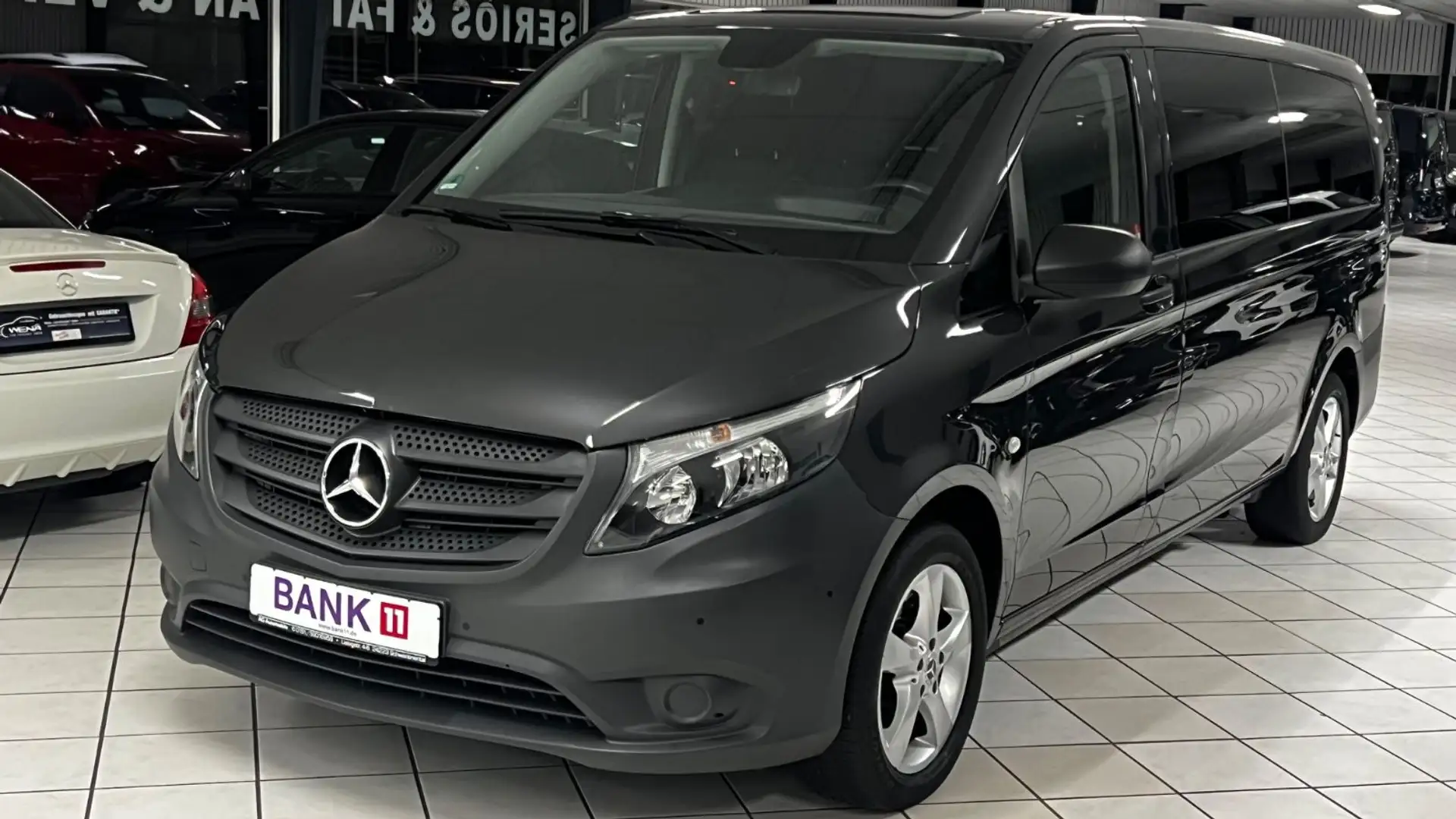 Mercedes-Benz Vito Tourer Pro extralang TÜV&Garantie 9 Sitzer Gris - 2