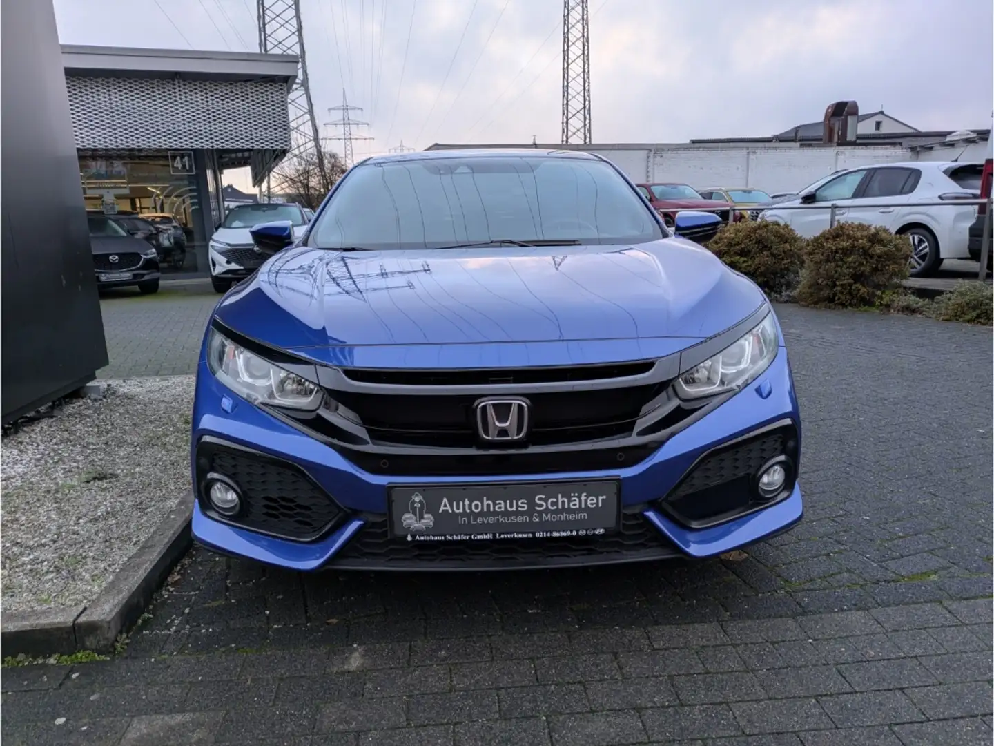Honda Civic Elegance Navi ACC Apple CarPlay Klimaautom SHZ Tem Blau - 2
