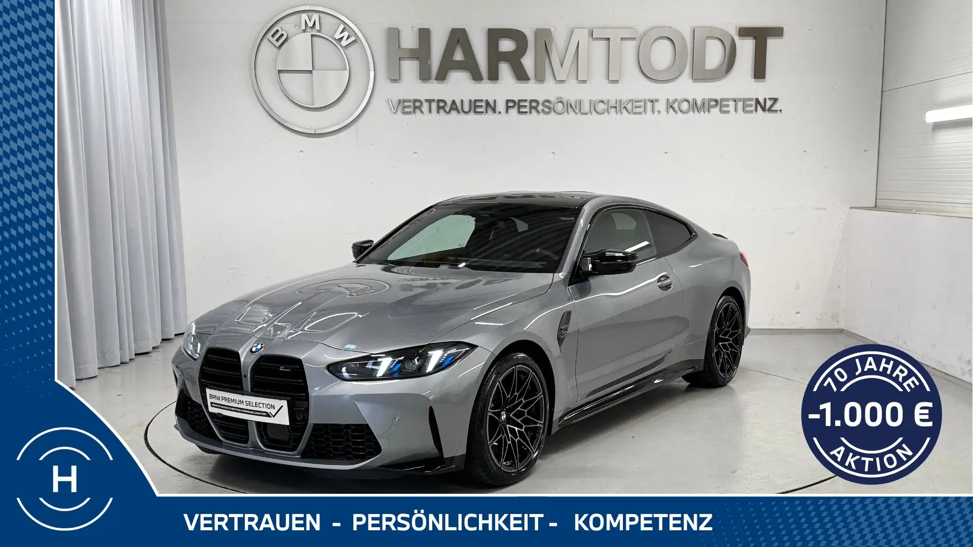 BMW M4 Competition M Coupe xDrive *M Carbon Schalensitze* Grau - 1