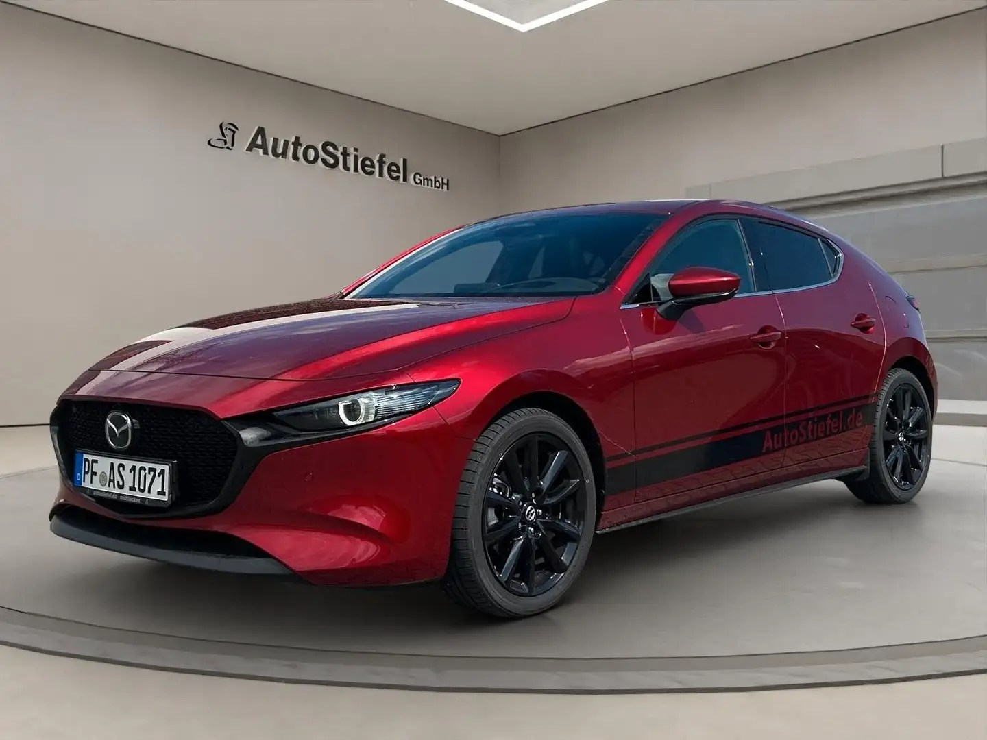 Mazda 3 EXCLUSIVE-LINE SCHIEBEDACH LEDER-S 186 PS 6GS Rot - 1