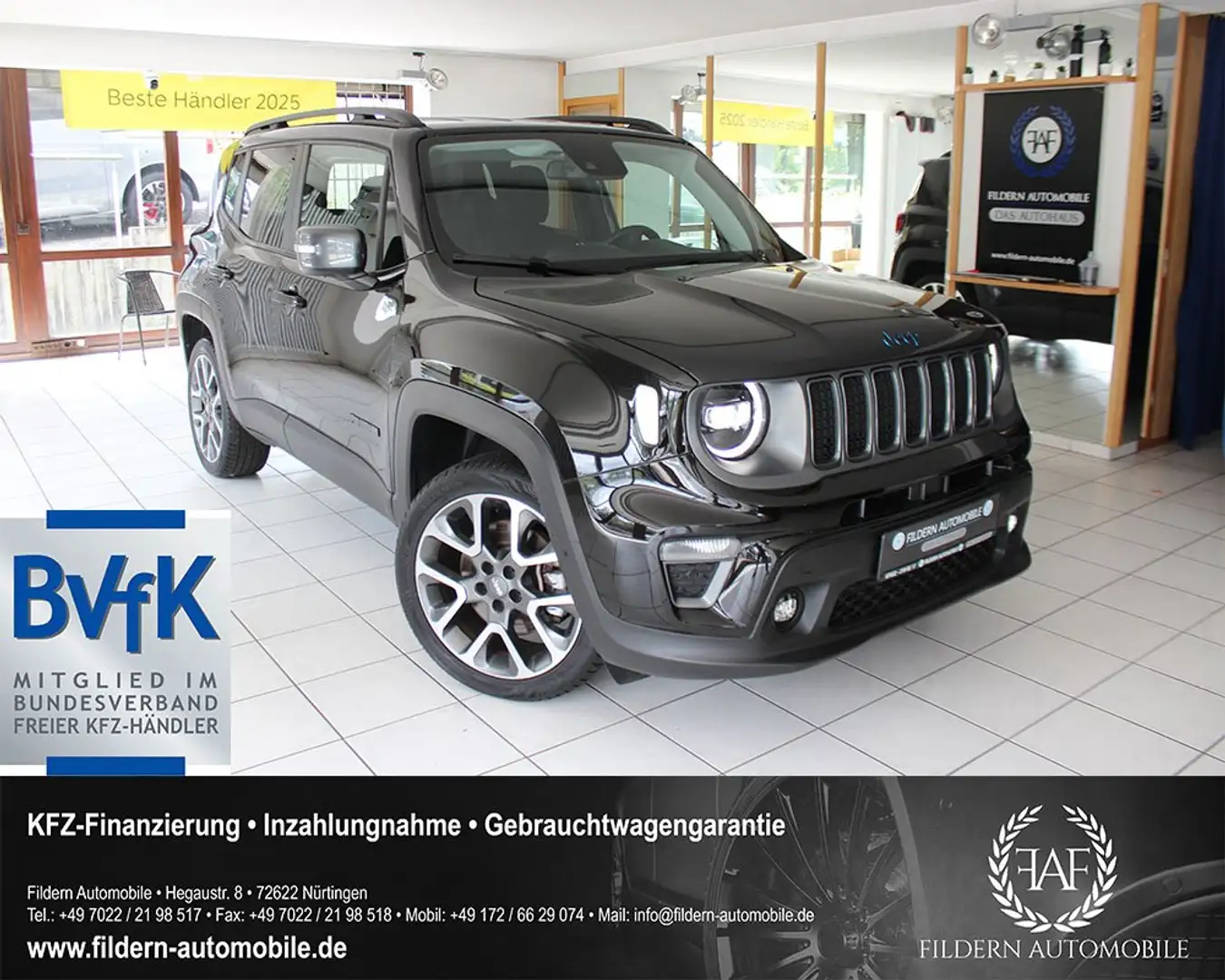 Jeep Renegade S Plug-In-Hybrid 4xe*LED*ACC*KAMERA*NAVI*KEYLESS* Schwarz - 1