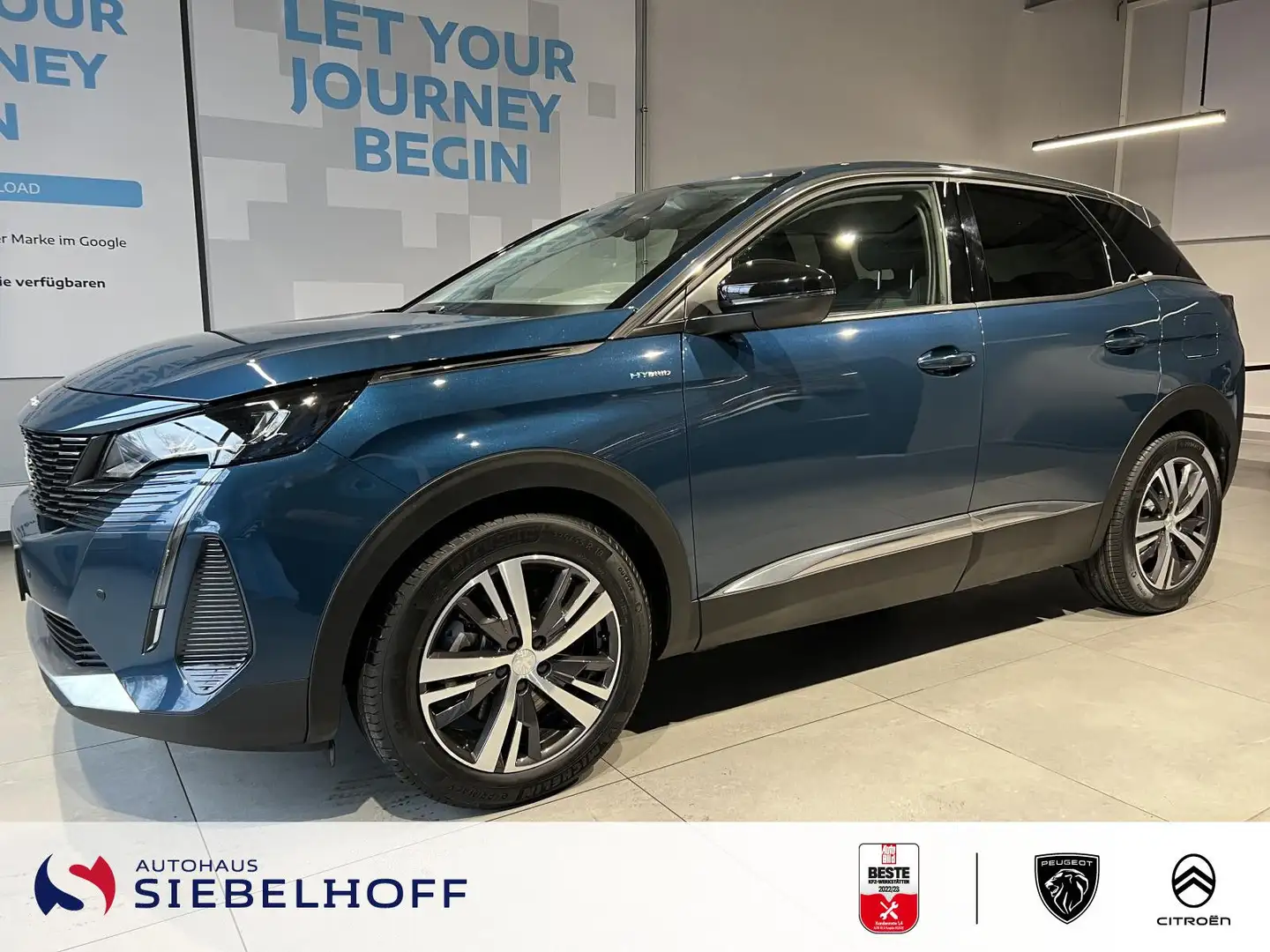 Peugeot 3008 Allure Hybrid 225 e-EAT8 Blau - 1