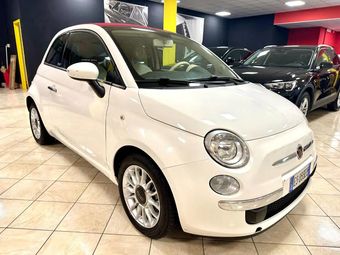 Fiat 500C CABRIO 1.3 Multijet 16V 95CV Lounge Blanc - 1