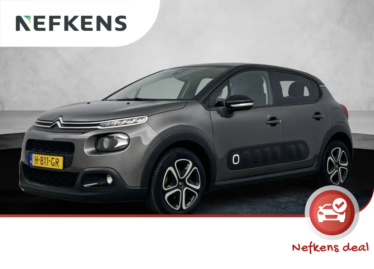 Citroen C3 1.2 Feel Edition | Navigatie | Parkeersensoren ach Grijs - 1