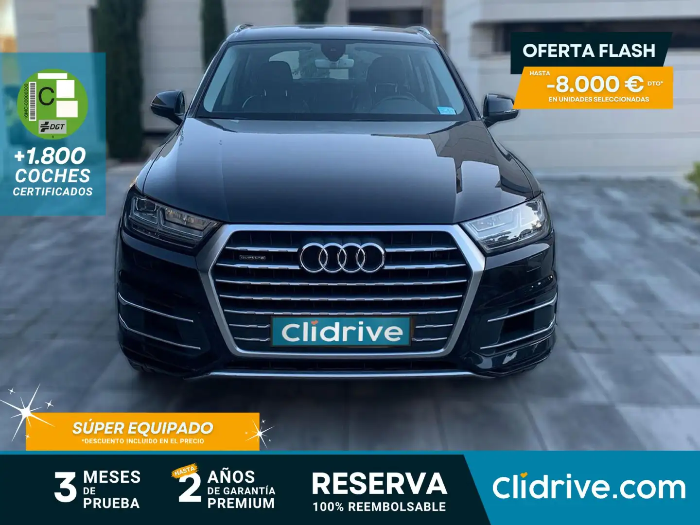 Audi Q7 3.0 TFSI Ambiente Tiptronic Negro - 1