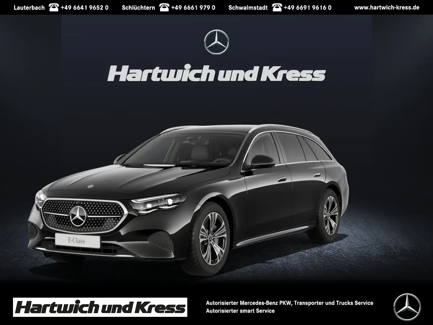 Mercedes-Benz E 450 E 450 d 4Matic Avantgarde Advanced Plus+AHK+Pano+D Schwarz - 1