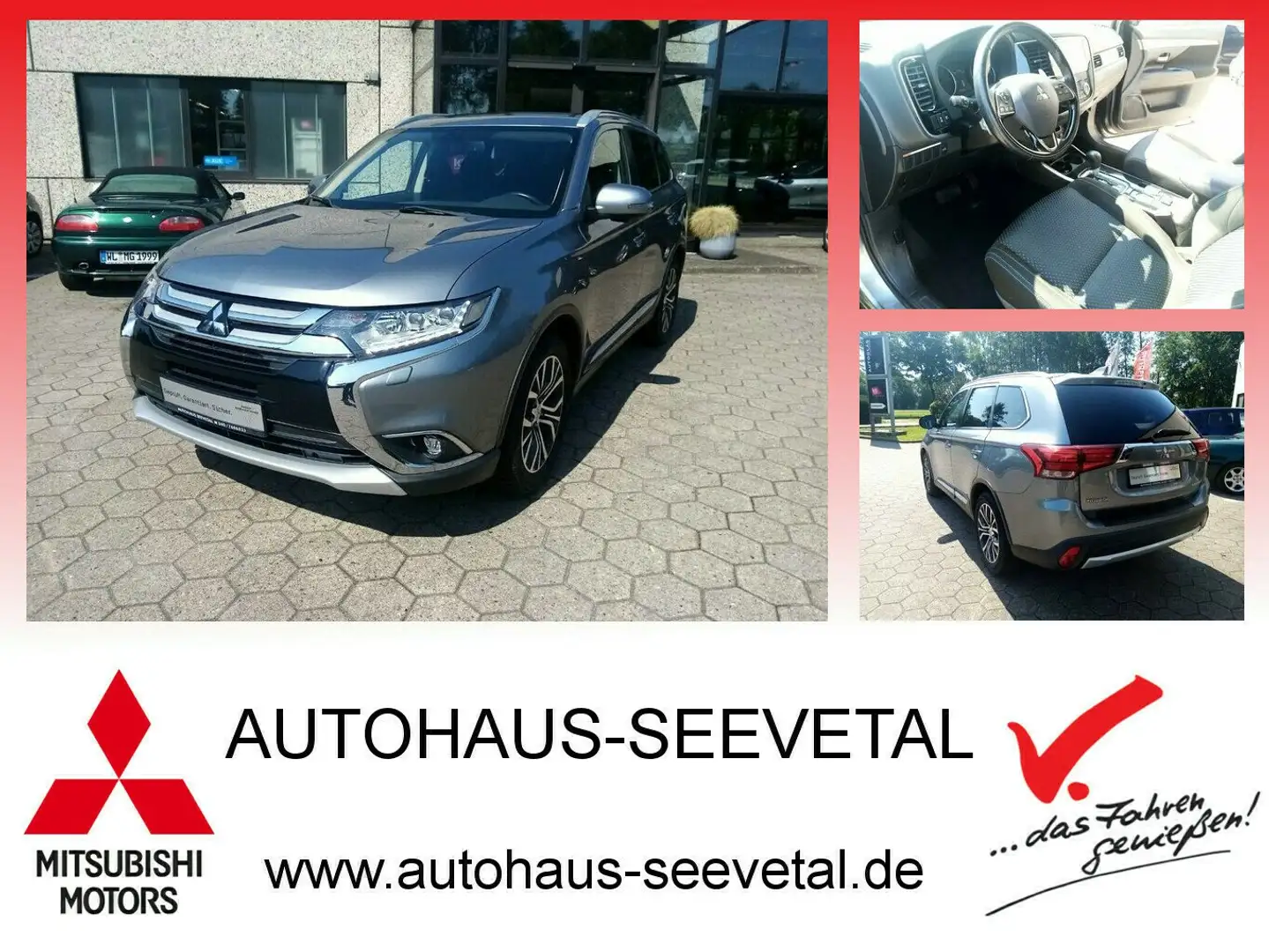 Mitsubishi Outlander 2,2 DID 4WD Diamant+ AHK Gris - 1
