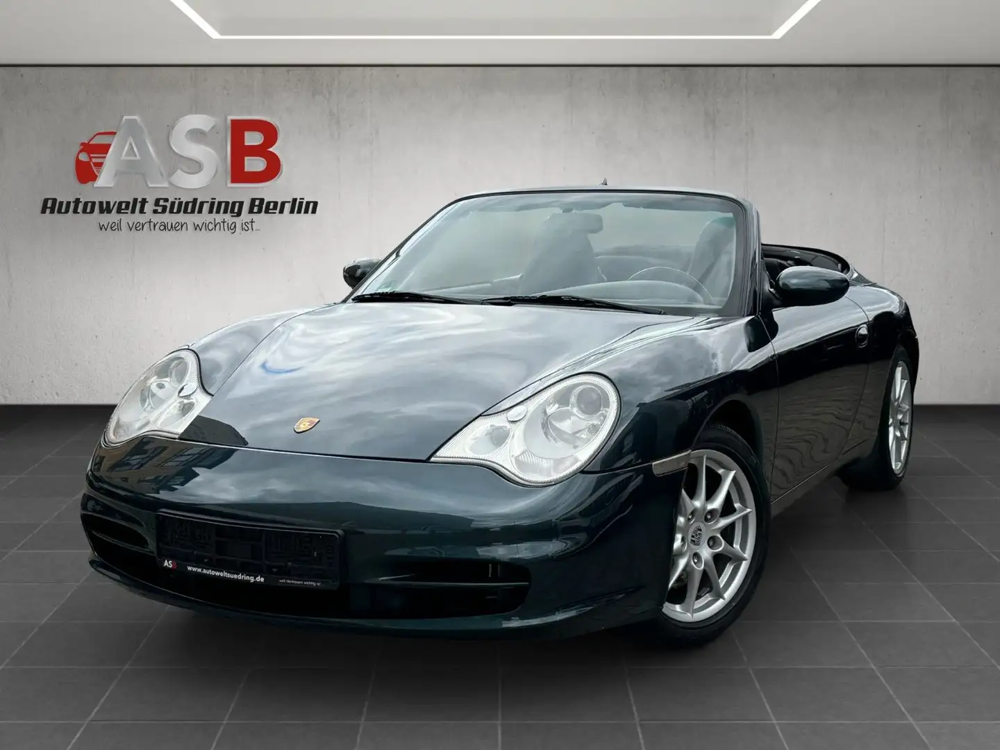 Porsche 996 911 Carrera Cabrio 2. Besitz*Navi*Bi-Xenon*Leder Zelená - 1