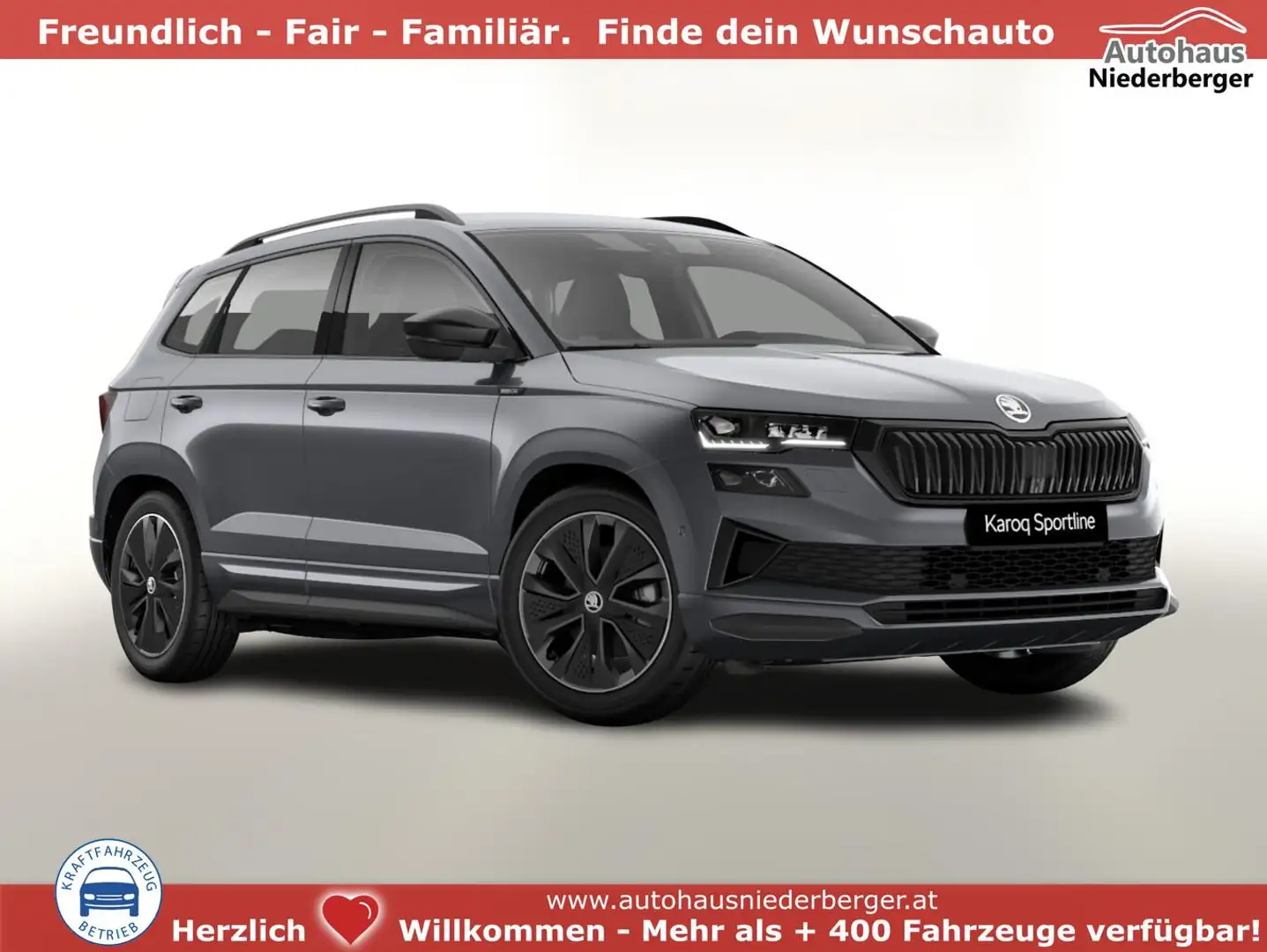 Skoda Karoq Sportline TDI 150 DSG Sportl Matrix Nav 360° Ca... Grau - 1