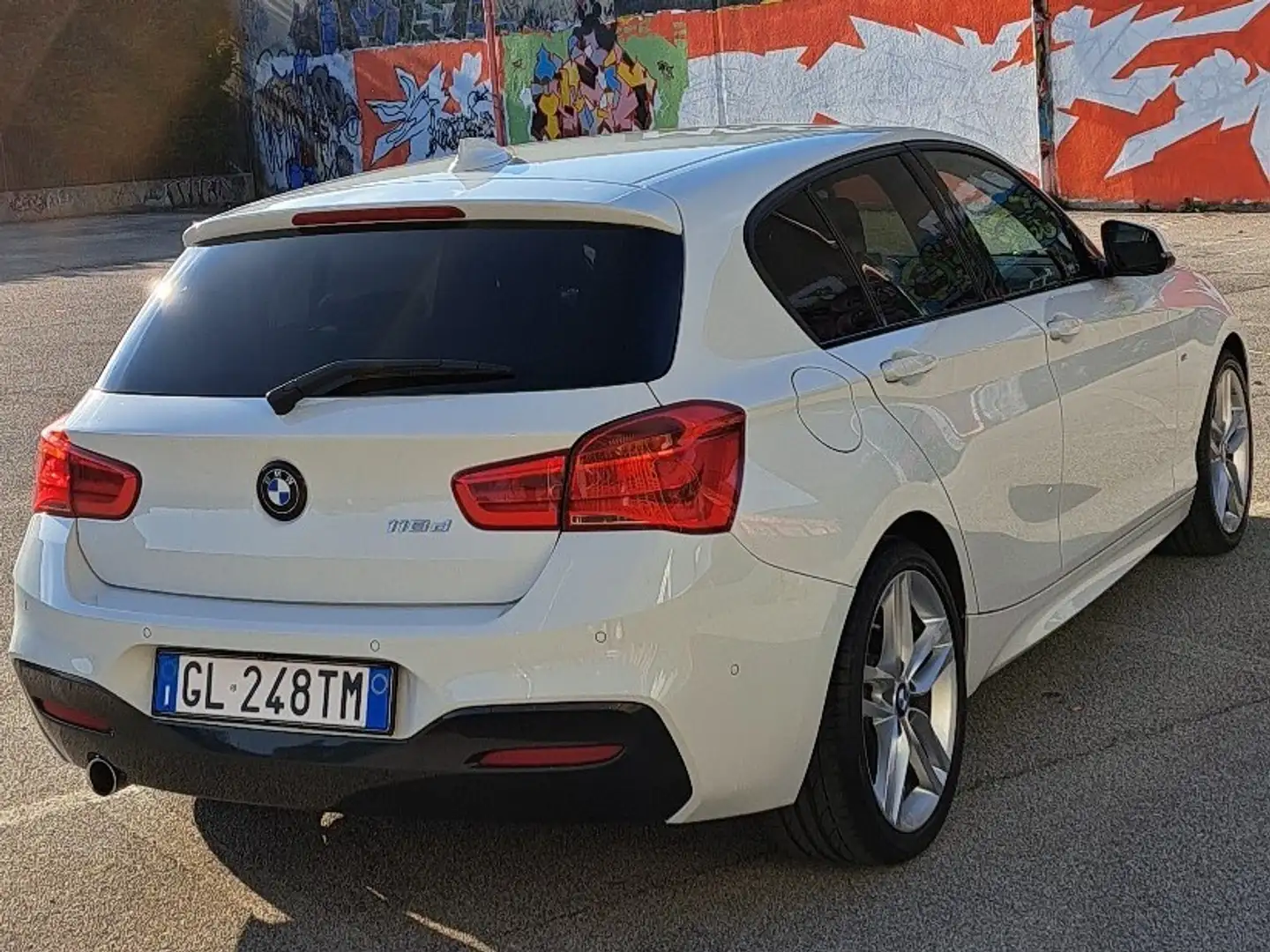 BMW 118 118d 5p Msport auto Bianco - 2