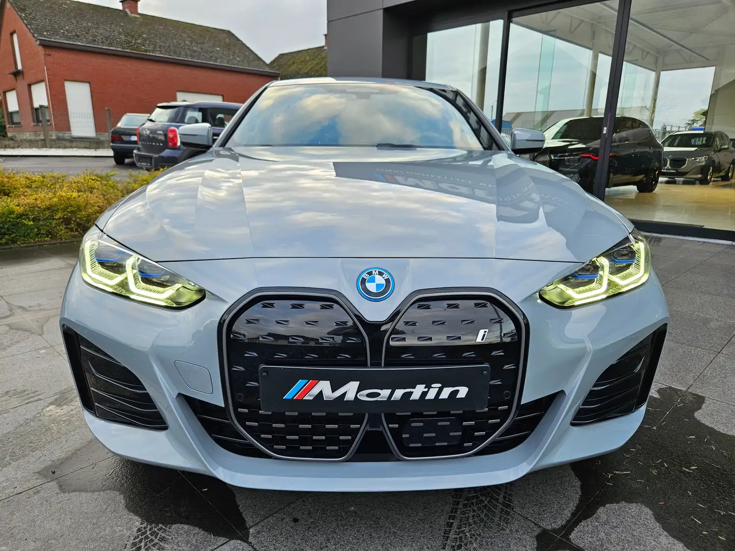 BMW i4 eDrive40 Gran Coupe M Sport/ TRKHK/ H&K/ MEMSEATS Gris - 2