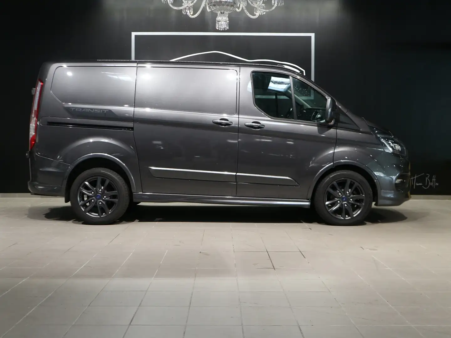 Ford Transit Custom 320 L2H1 2.0 ECOBLUE 185 CABINE APPROFONDIE MS-RT BVA6 Gris - 2