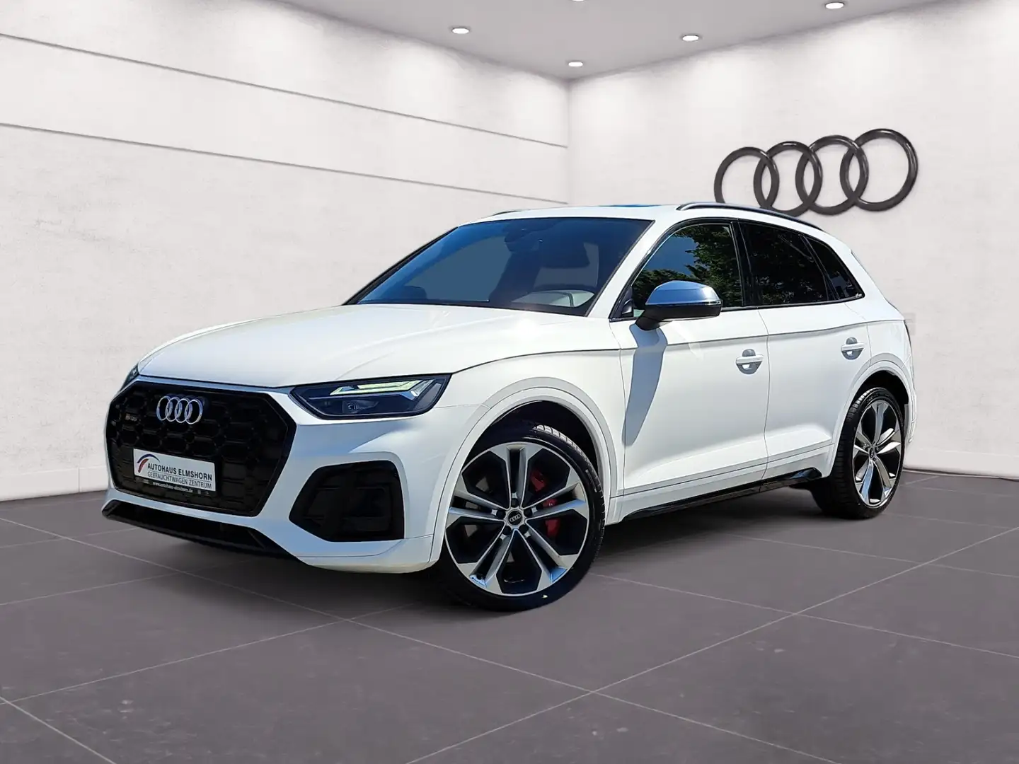 Audi SQ5 TDI quattro tiptr. PANO AHK AIR APP MEMORY KAM AC Weiß - 2