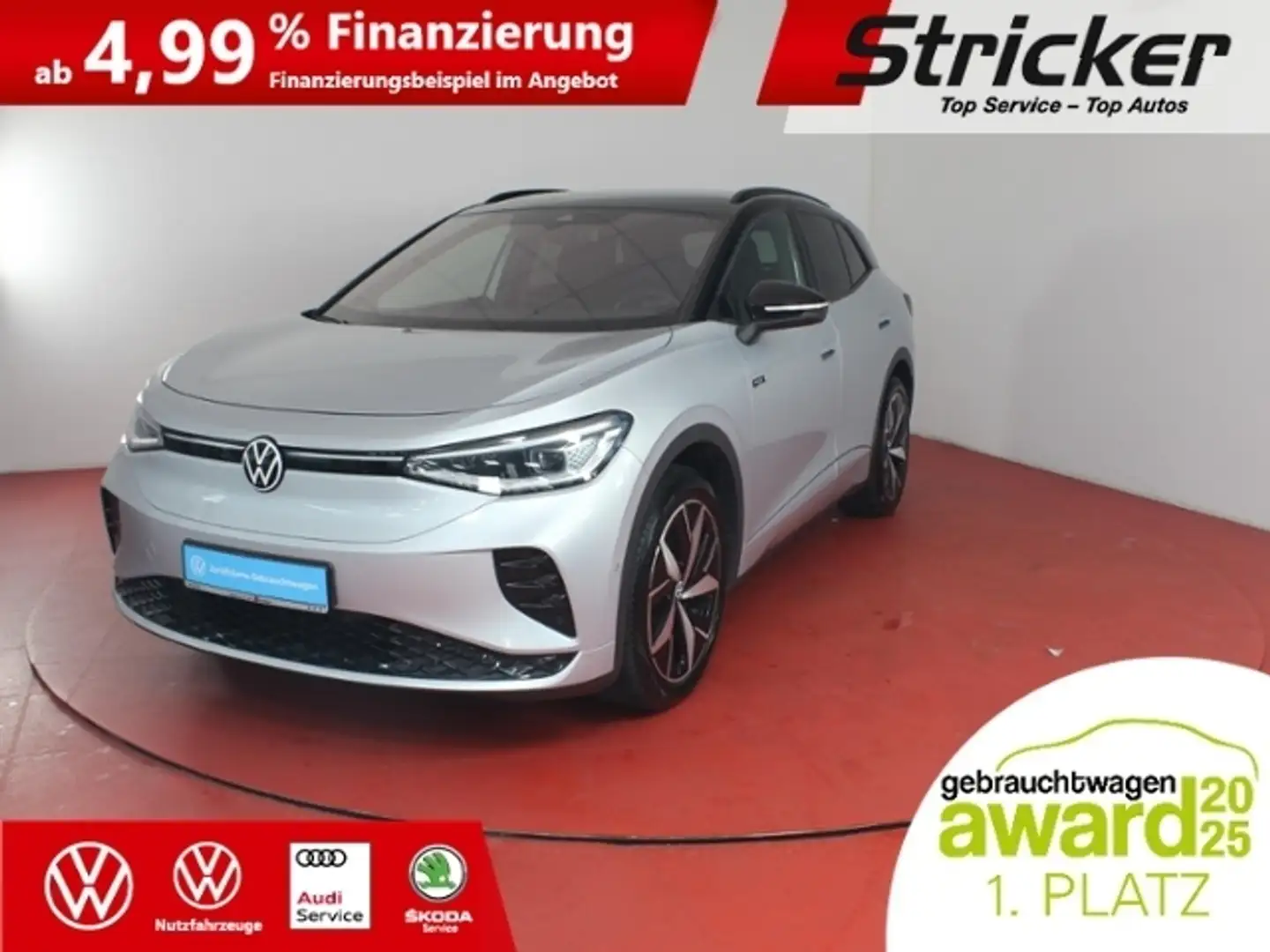 Volkswagen ID.4 GTX 390,-ohne Anzahlung ACC Kamera Wärmepumpe Silber - 1