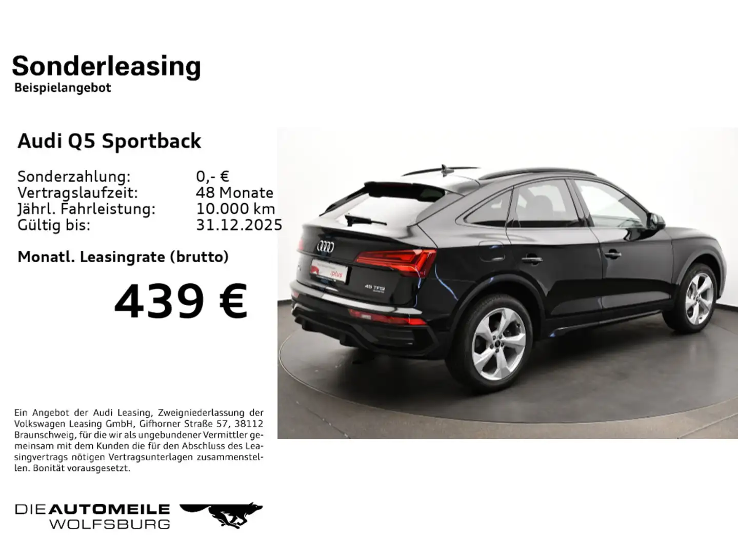 Audi Q5 45 TFSI quattro S tronic advanced A Schwarz - 2