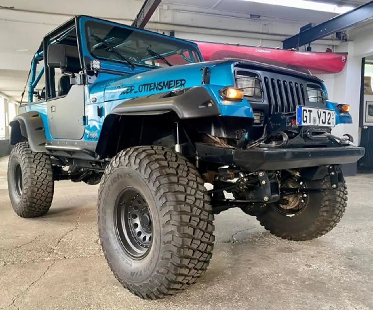 Jeep Wrangler 4,0L "CUSTOM!" Sperren,Winde,35er ! Blau - 2