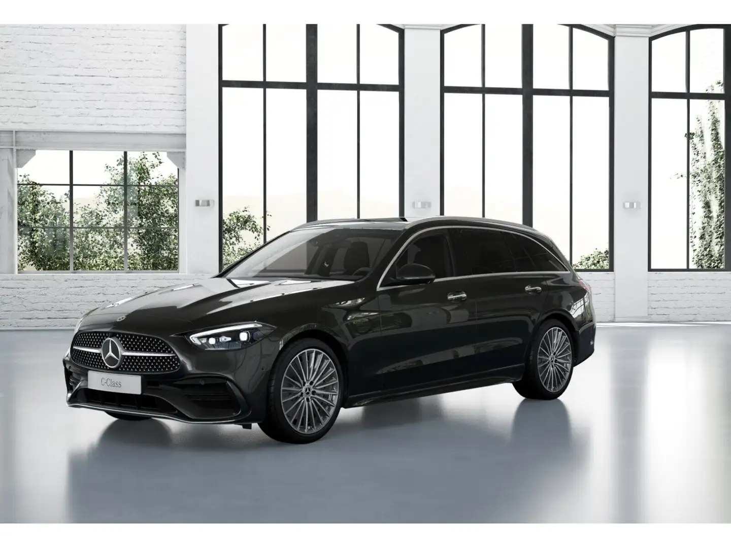 Mercedes-Benz C 220 d 4MATIC T-Modell Totw Distr PTS LED Navi Grau - 2