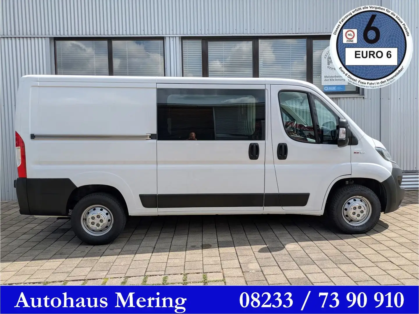 Fiat Ducato 120 2,3 L2H1 AHK Standheizung Kamera GAS Blanc - 2