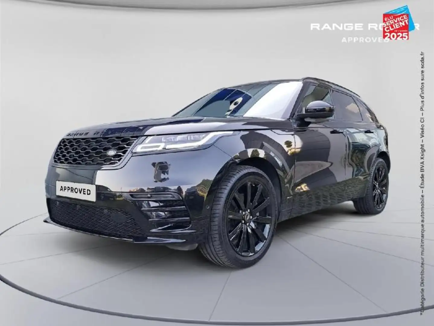 Land Rover Range Rover Velar 3.0D V6 300ch R-Dynamic SE AWD BVA Tpano Sieges chauf/cuir GPS Camera Meridian Negro - 1