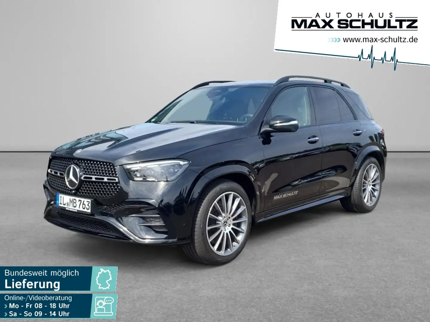 Mercedes-Benz GLE 450 d 4M AMG*Distronic*AHK*Airmatic*360*LED Schwarz - 1