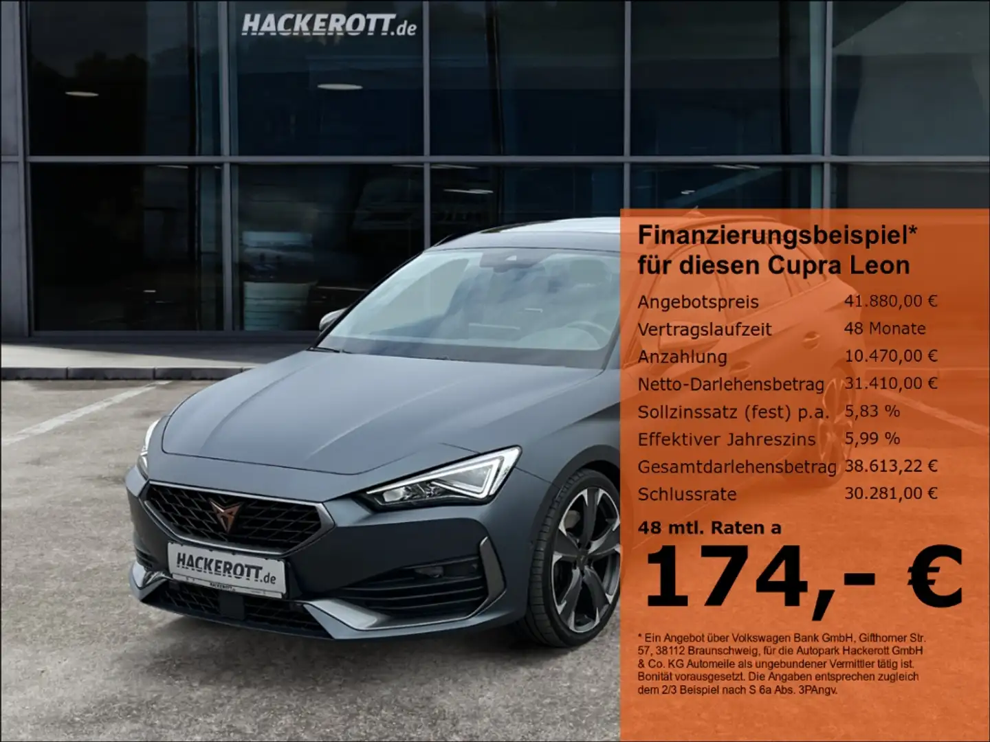 CUPRA Leon Sportstourer 4Drive VZ 2.0 TSI Pano AHK Leder Beat Grau - 1