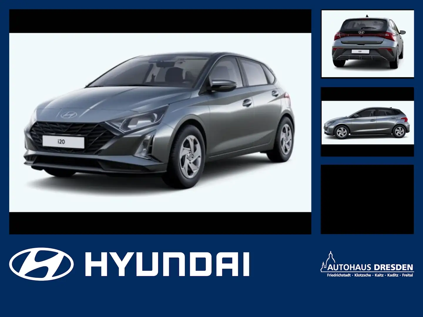 Hyundai i20 1.2 Select *SOFORT*NAVI*DAB*PDC*KLIMA*KAM* Gris - 1