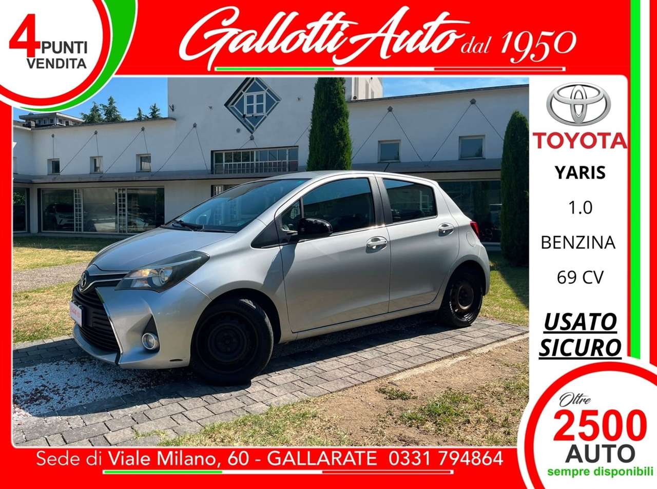Toyota Yaris 1.0 69 CV - SENZA VINCOLI DI FINANZIAMENTO