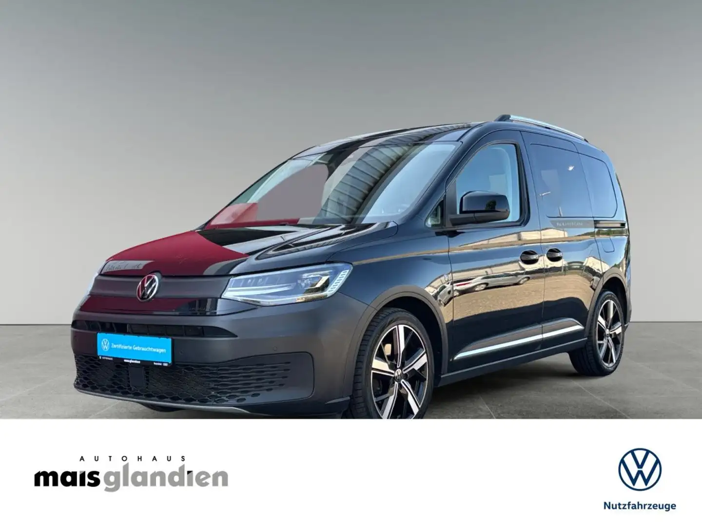 Volkswagen Caddy 2.0 TDI PanAmericana AHK Pano ACC App LED Schwarz - 1