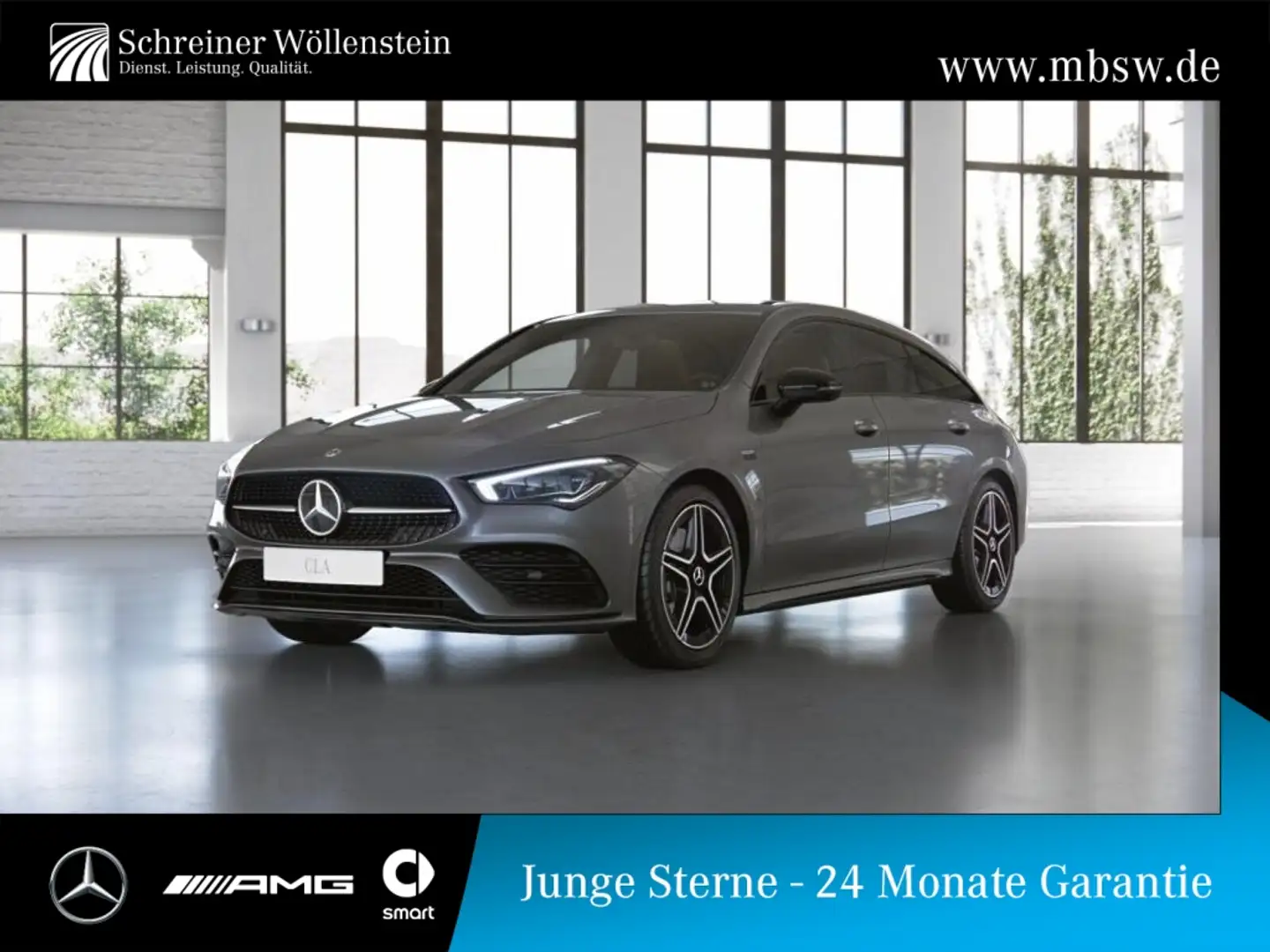 Mercedes-Benz CLA 250 e SB AMG*Night*Ambi*RKam*Mbeam*MBUX*Navi Gris - 1