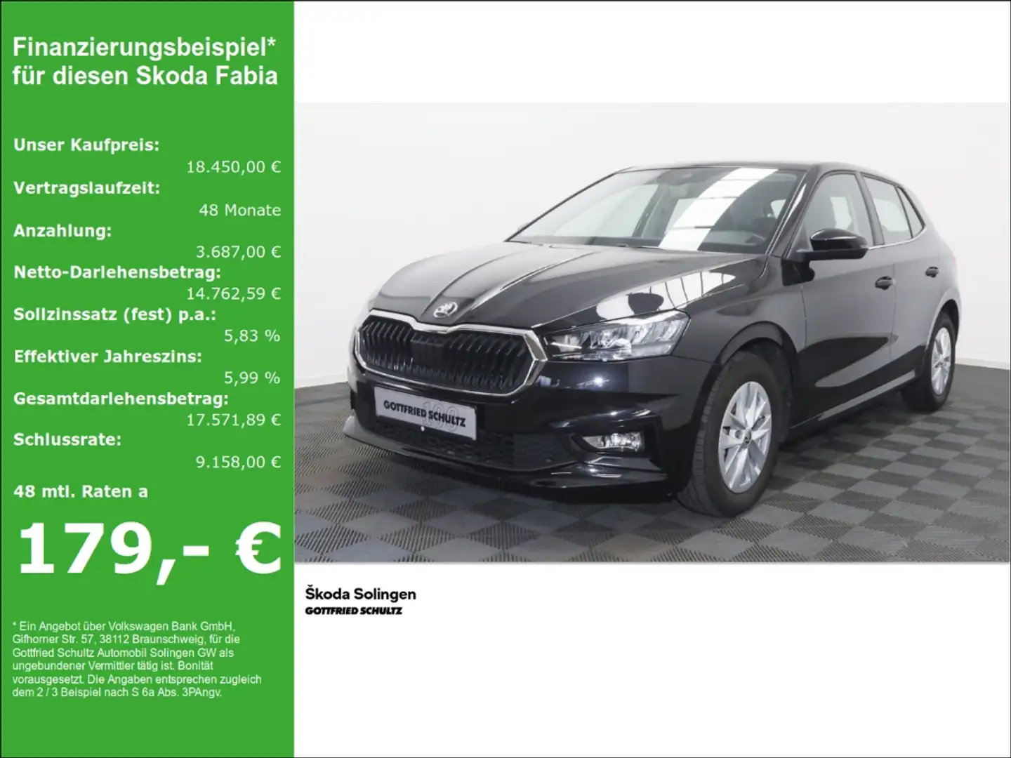Skoda Fabia 1.0 TSI Style DSG   LED   Pano   SHZ Noir - 1