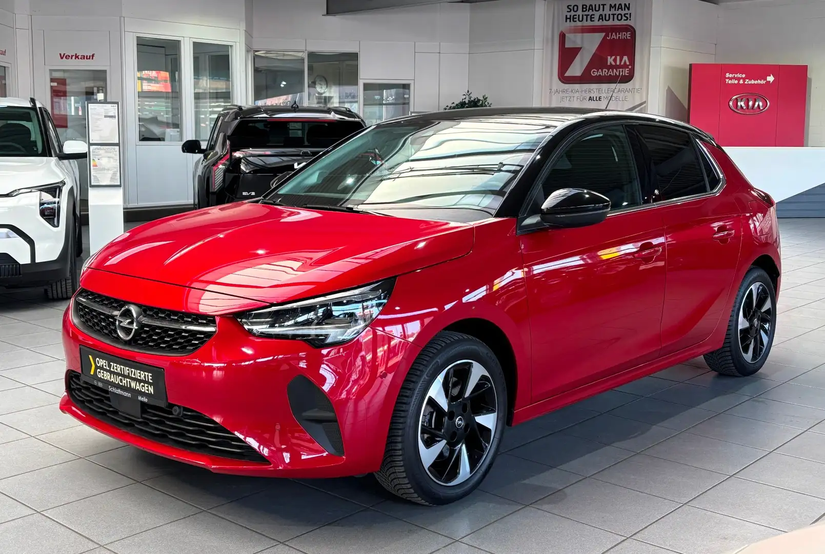 Opel Corsa-e "Elegance" 50-kWh 11kW-OBC *Navi*RFK*SHZ*LHZ* Rot - 2