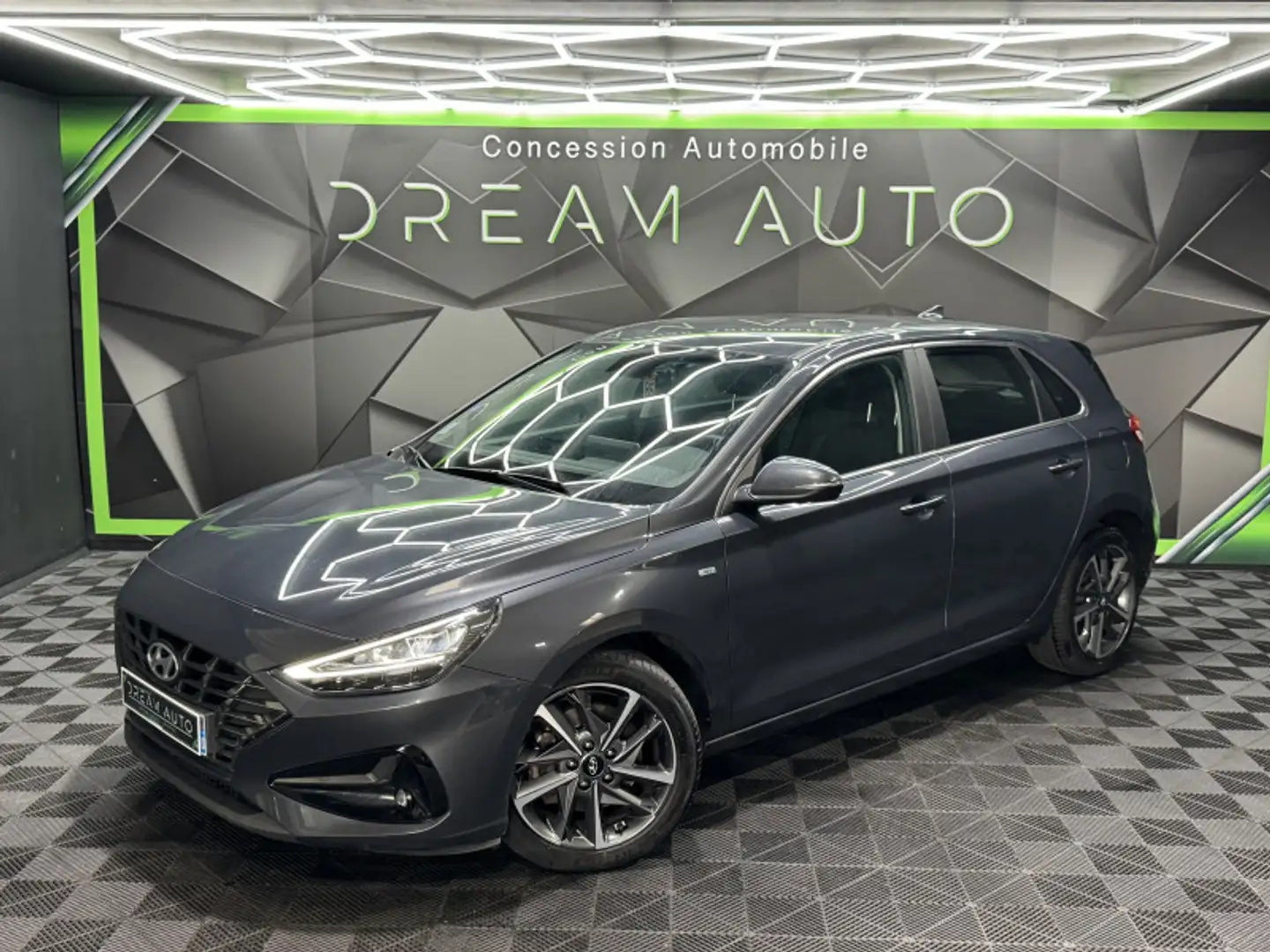 Hyundai i30 1.0 T-GDI 120CH INTUITIVE EURO6D-T EVAP Gris - 1