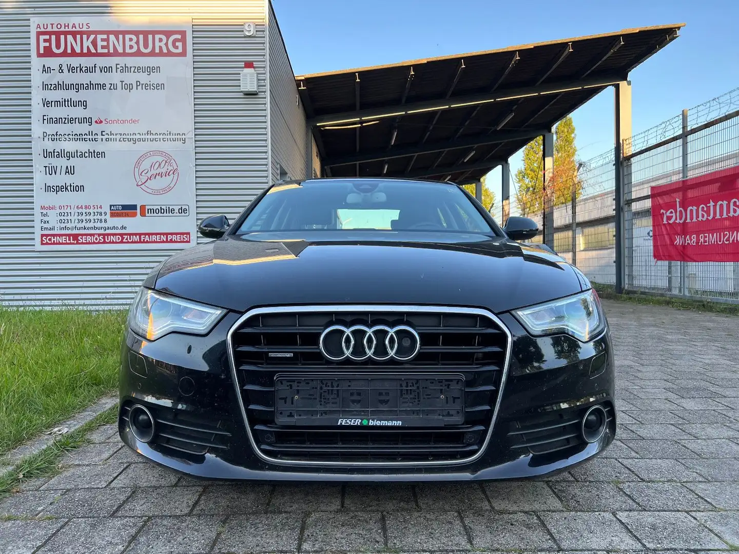Audi A6 Lim. 3.0 TDI quattro HUD/ACC/AUT/NAVI/AHK/KAM Zwart - 1