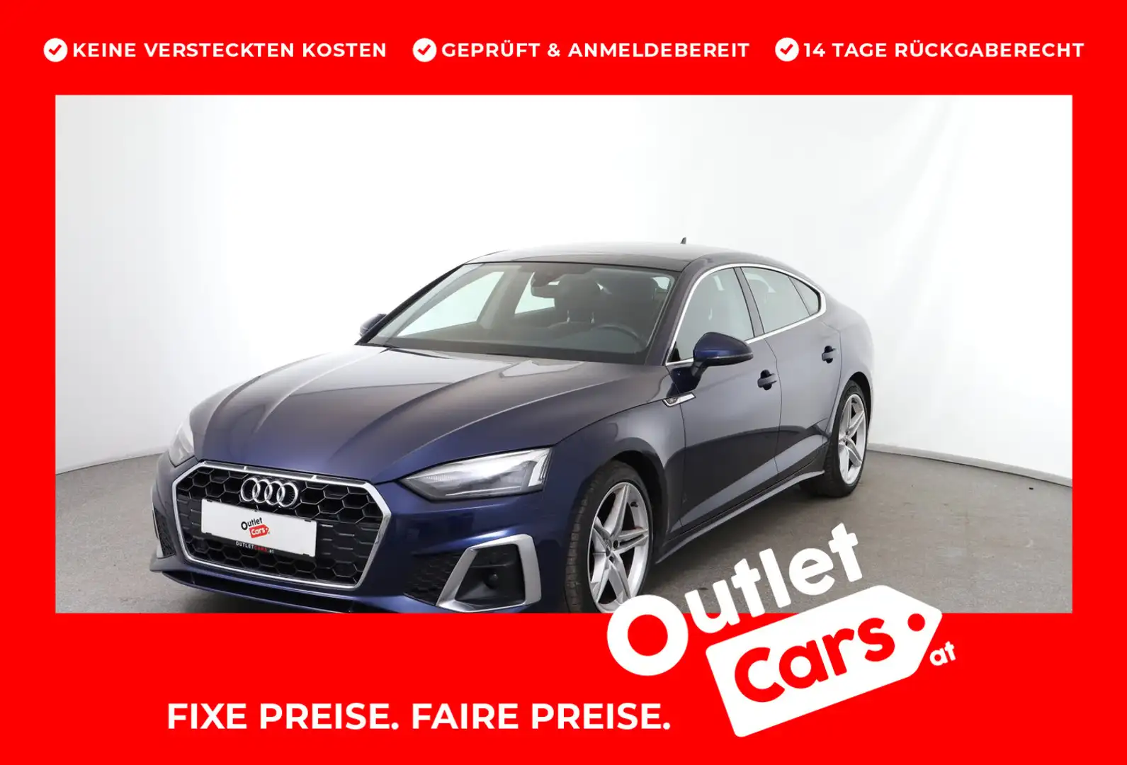 Audi A5 35 TDI S line Blau - 1