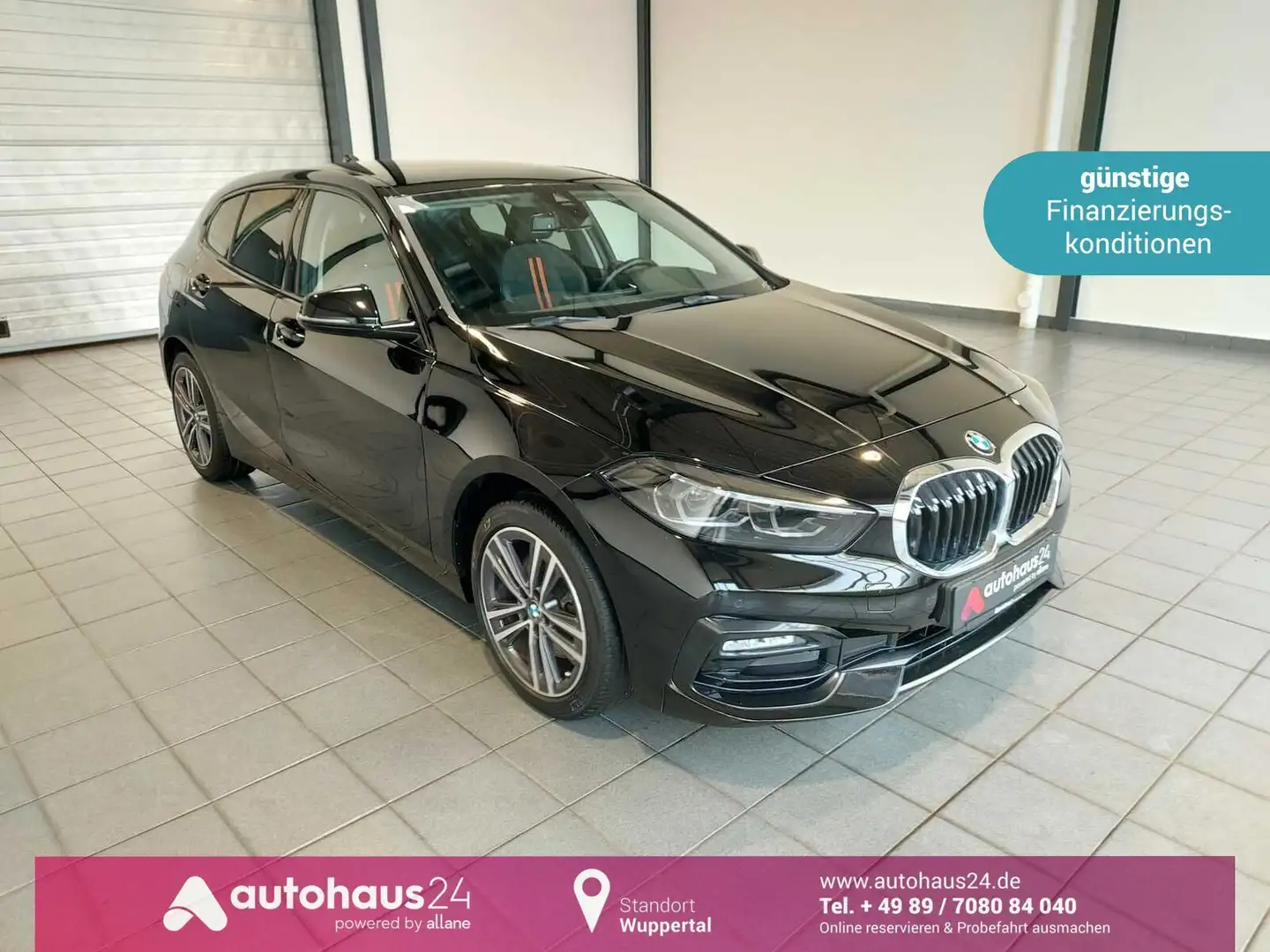BMW 116 1er - 116 i Sport Line Navi|HUD|LED|PDC Schwarz - 1