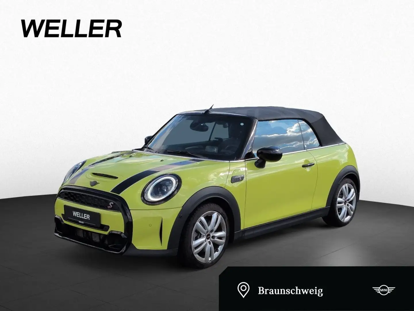 MINI Cooper S Cabrio Aut. LED Nav HUD DrivAss Kam 18" Gelb - 1
