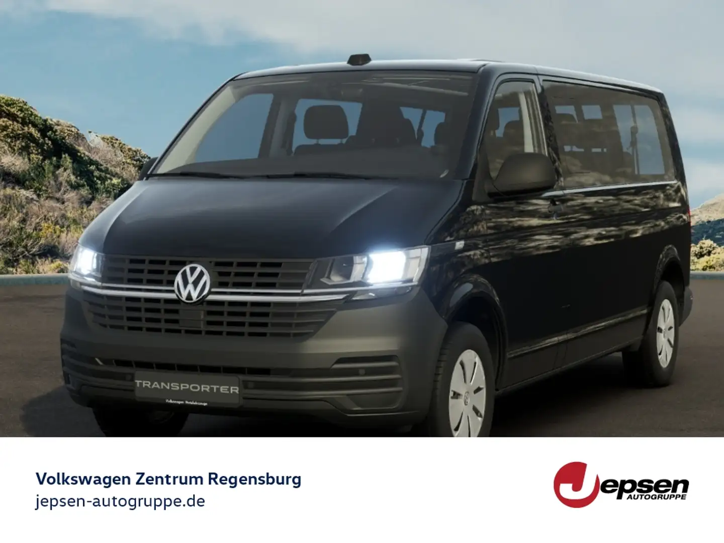 Volkswagen T6.1 Kombi LR 2.0 TDI Navi, AHK, PDC Schwarz - 1
