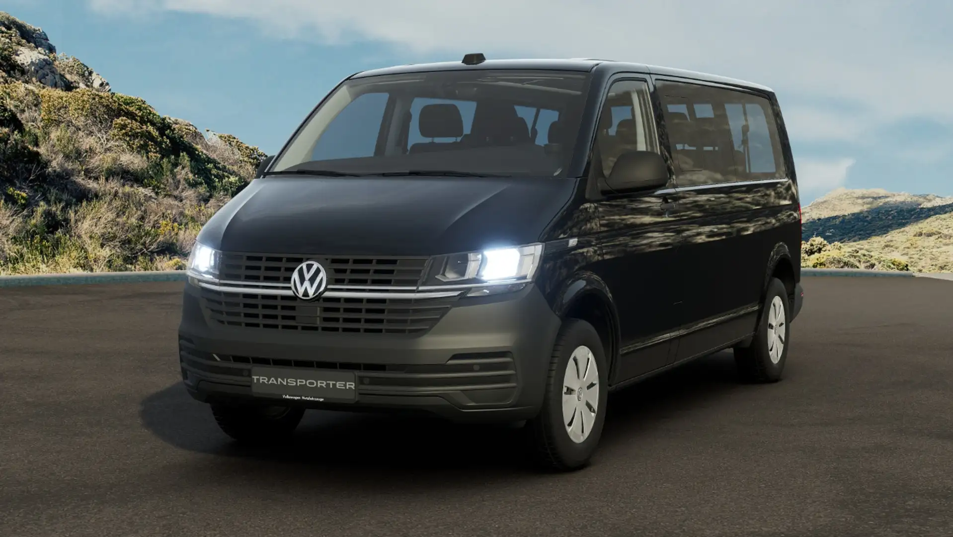 Volkswagen T6.1 Kombi LR 2.0 TDI Navi, AHK, PDC Noir - 2