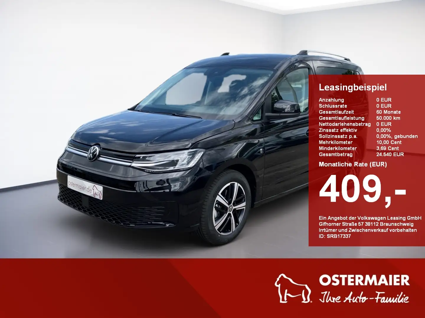 Volkswagen Caddy Life GOAL 1.5 TSI LED.NAVI.SHZG.ALU Nero - 1