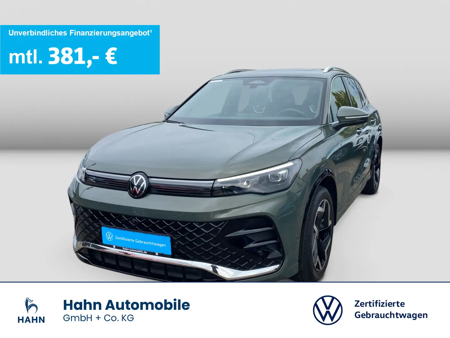 Volkswagen Tiguan 1.5eTSI DSG R-Line LED AHK Navi 360° Pano Groen - 1