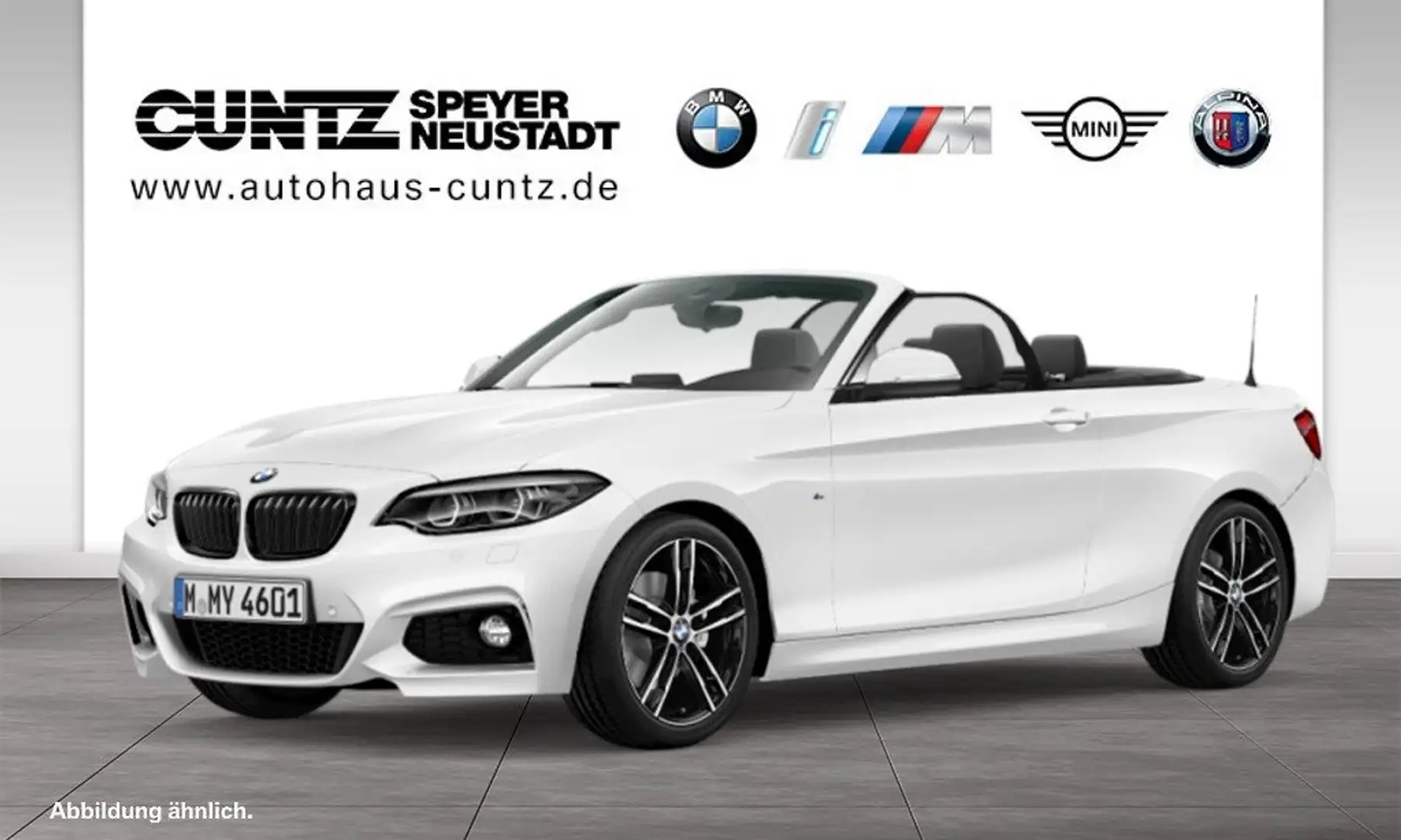 BMW 220 i Cabrio M Sportpaket Rückfahrkamera Harman/Kardon Weiß - 2