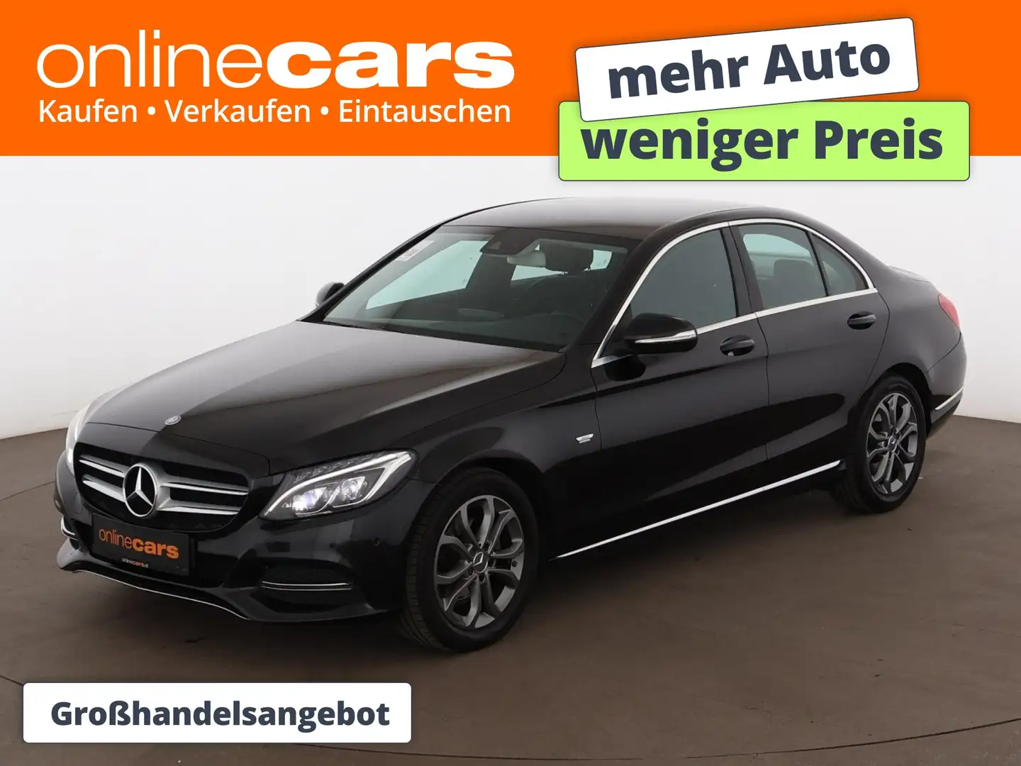 Mercedes-Benz C 180 Avantgarde LED AHK LEDER NAVI SITZHZG TEMP Schwarz - 1