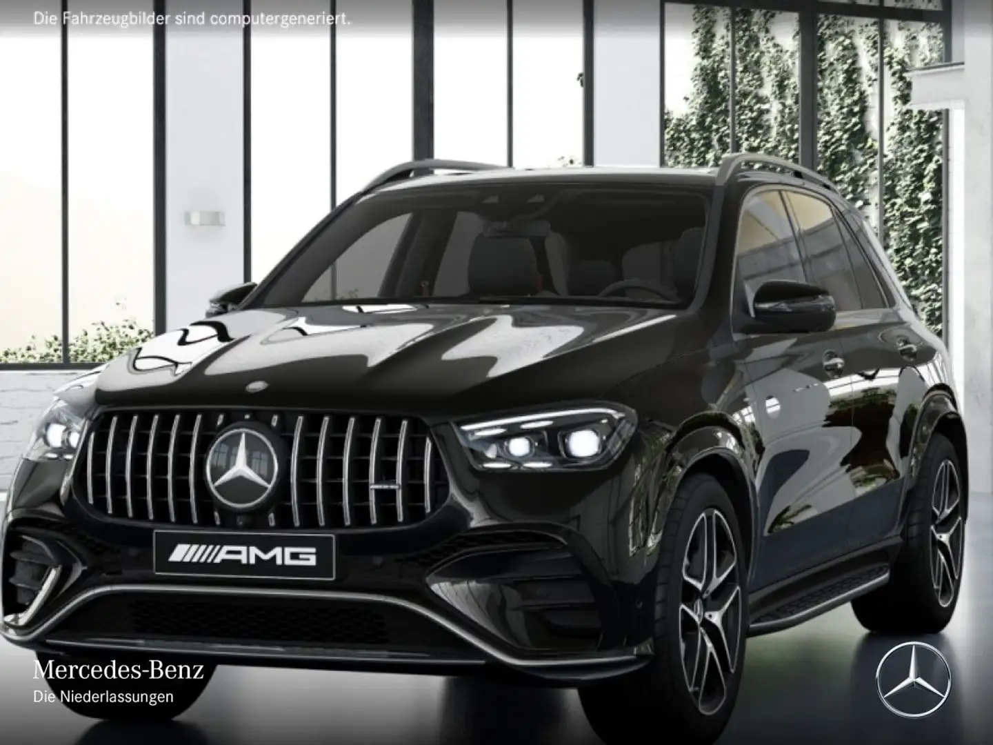 Mercedes-Benz GLE 53 AMG GLE 53 4M PANO+360+AHK+MULTIBEAM+21"+SPUR+TOTW+9G Fekete - 2