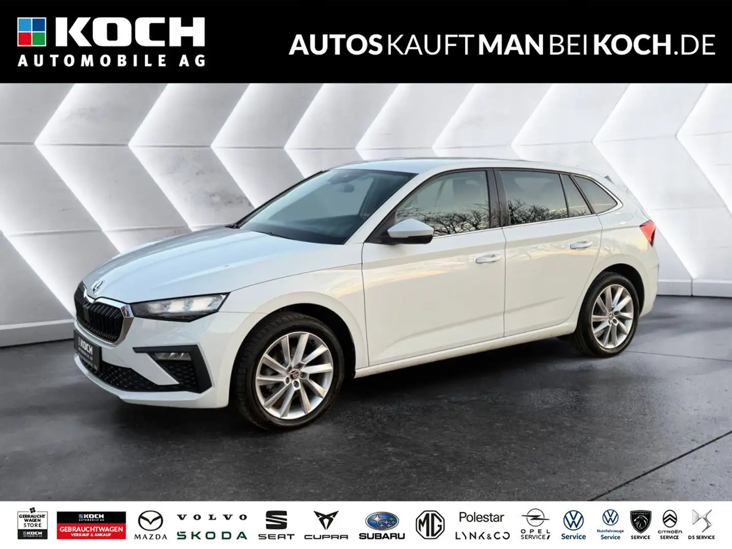 Skoda Scala 1.0 TSI DSG Selection SMART LINK FSE LED Blanc - 1