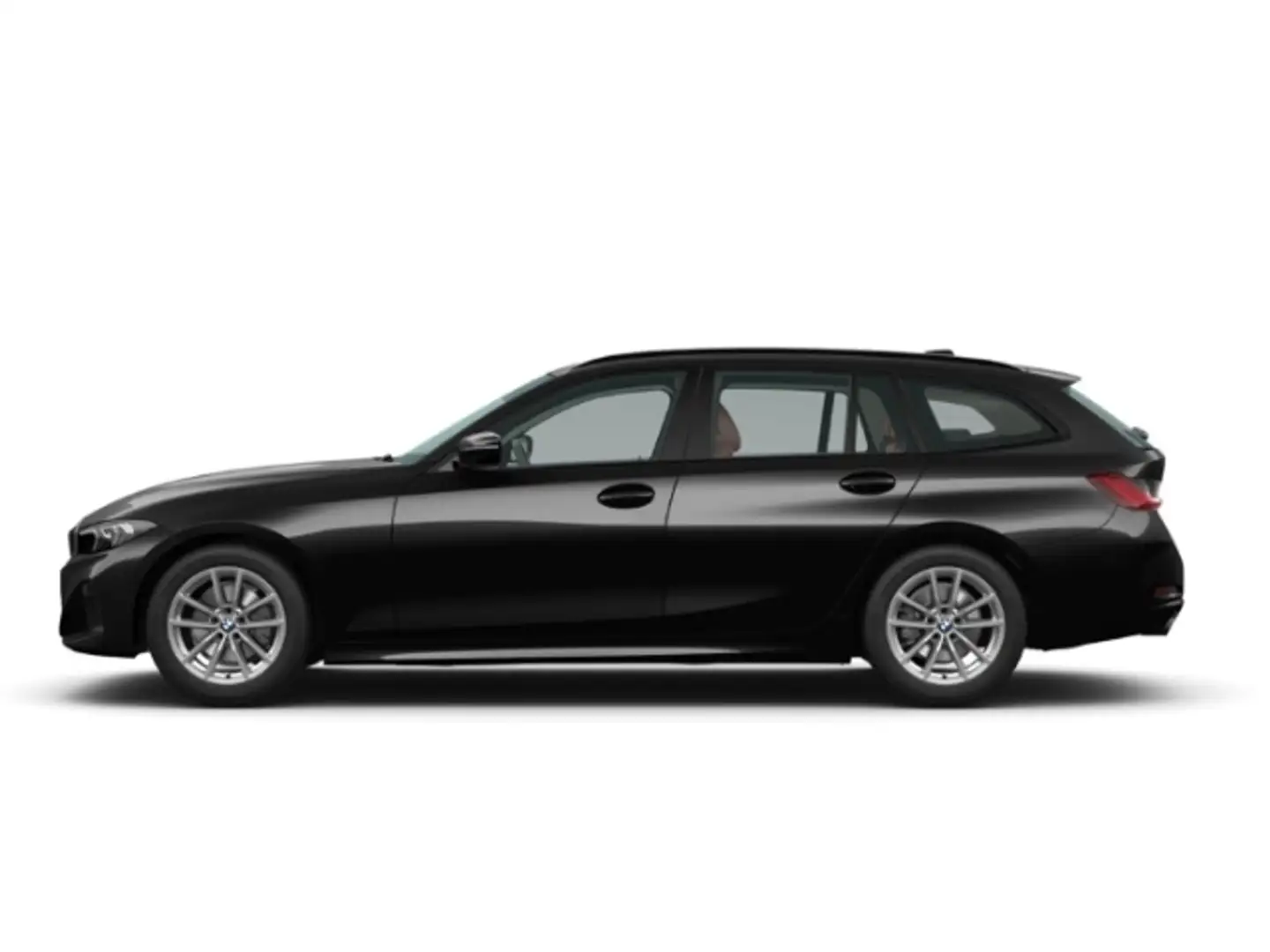 BMW 320 d Touring Navi Leder Dig. Cockpit LED ACC El. Heck Schwarz - 2