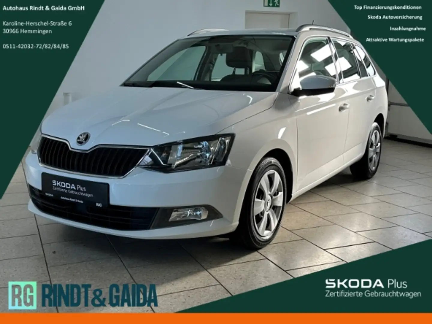 Skoda Fabia Combi 1.4 TDI Ambition Freisprech PDC Weiß - 1