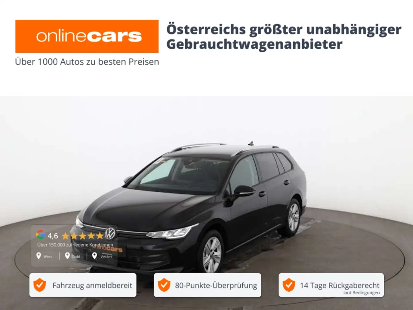 Volkswagen Golf Variant Golf VIII Variant 2.0 TDI Life Aut LED AHK RADAR Schwarz - 1