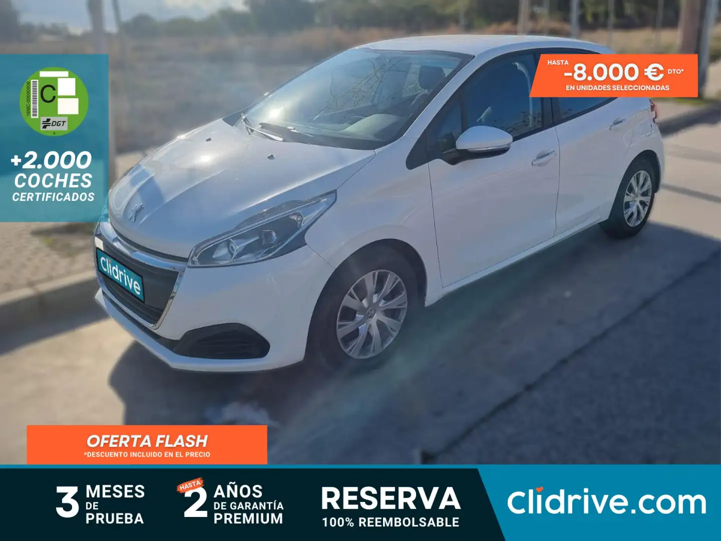 Peugeot 208 1.6 BlueHDi Active 100 Blanc - 1